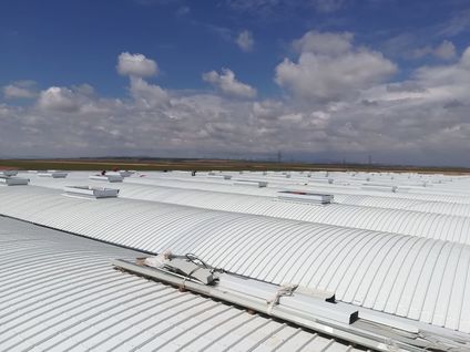 Expansion of a distribution centre with precast concrete structure for Marcotran in Pedrola (Zaragoza)  Spain.
