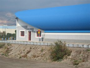 Cubierta curvada para acuario en Roquetas de Mar (Almera)