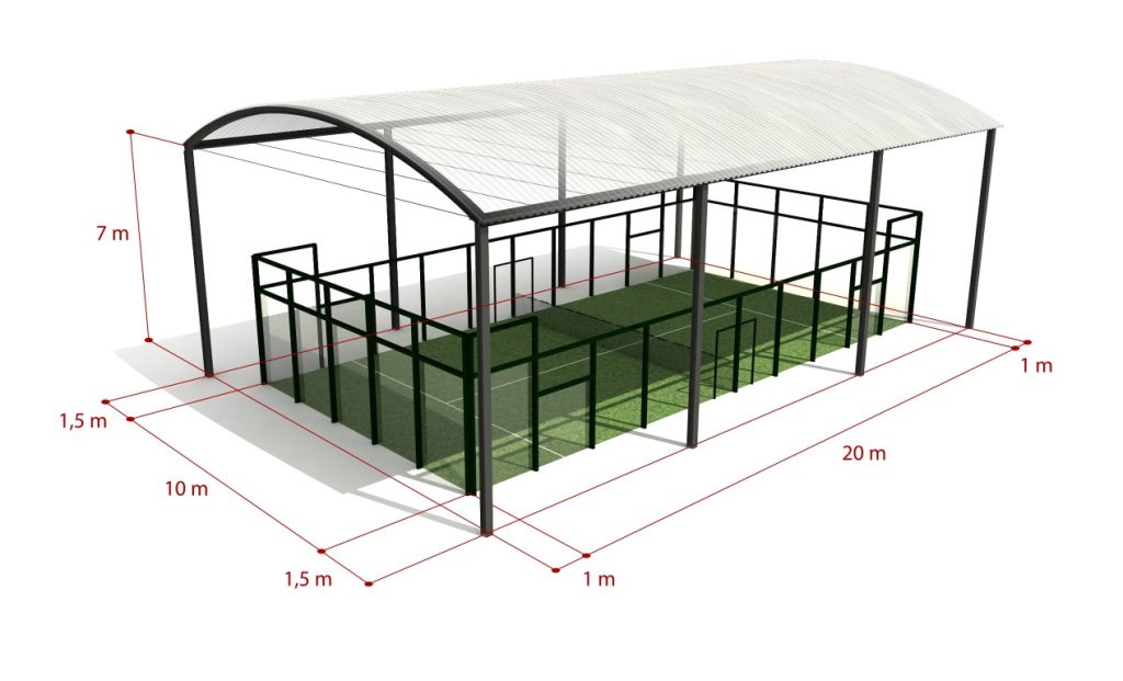 Esquema pista de pádel